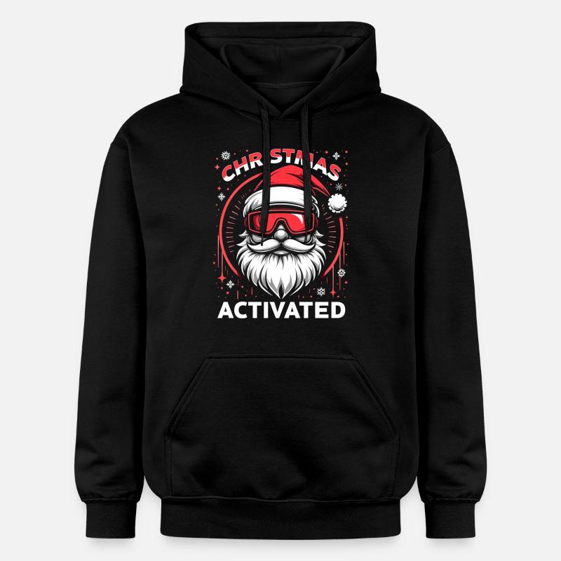 Mode Noël activé - Sweat à capuche Softstyle® Gildan Unisexe - noir