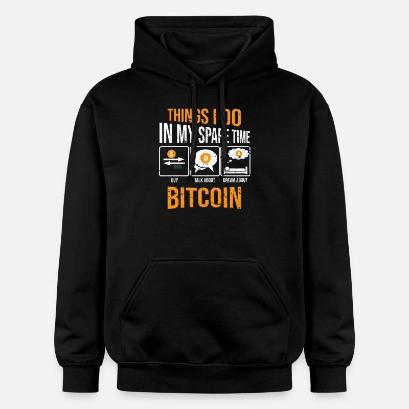 Bitcoin Miner Crypto - Sweat à capuche Softstyle® Gildan Unisexe - noir