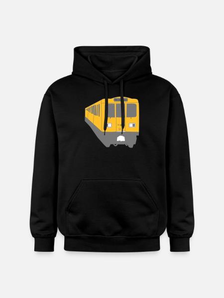 Berlin Train U1 - Gildan Unisex Softstyle® Midweight Hoodie - Schwarz