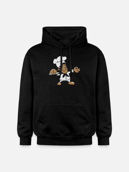 kochen koch hähnchen - Gildan Unisex Softstyle® Midweight Hoodie - Schwarz