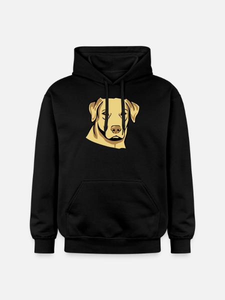 Dog mops - Gildan Unisex Softstyle® Midweight Hoodie - black