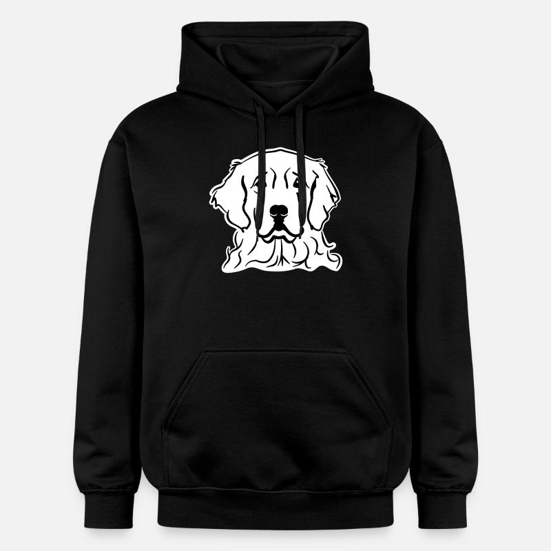Golden Retriever - Gildan Unisex Softstyle® Midweight Hoodie - black