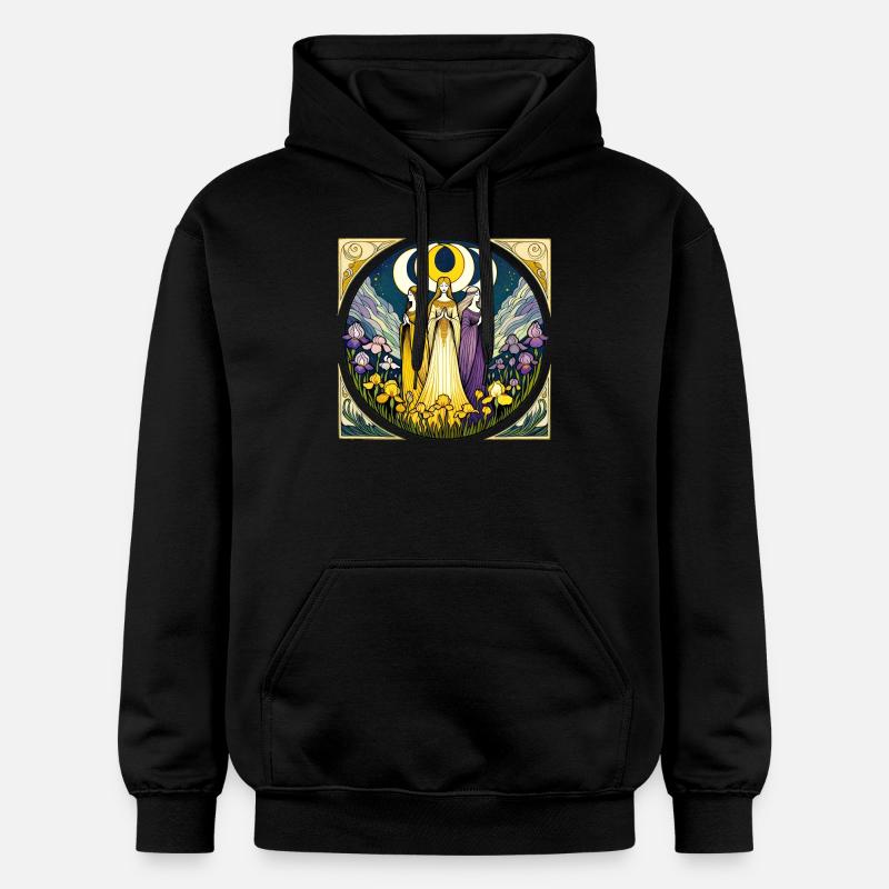 Triple Déesse - Sweat à capuche Softstyle® Gildan Unisexe - noir