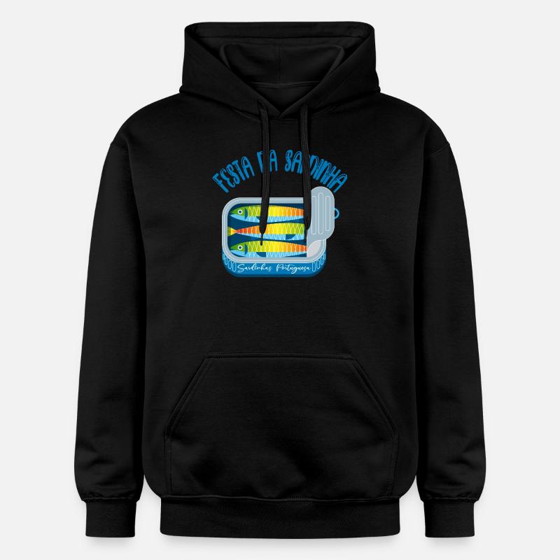 sardinhas 2 - Sweat à capuche Softstyle® Gildan Unisexe - noir