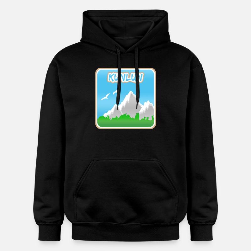 Kunlun en tant qu’alpiniste - Sweat à capuche Softstyle® Gildan Unisexe - noir