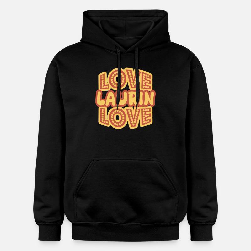 Prénom Laurin - Sweat à capuche Softstyle® Gildan Unisexe - noir