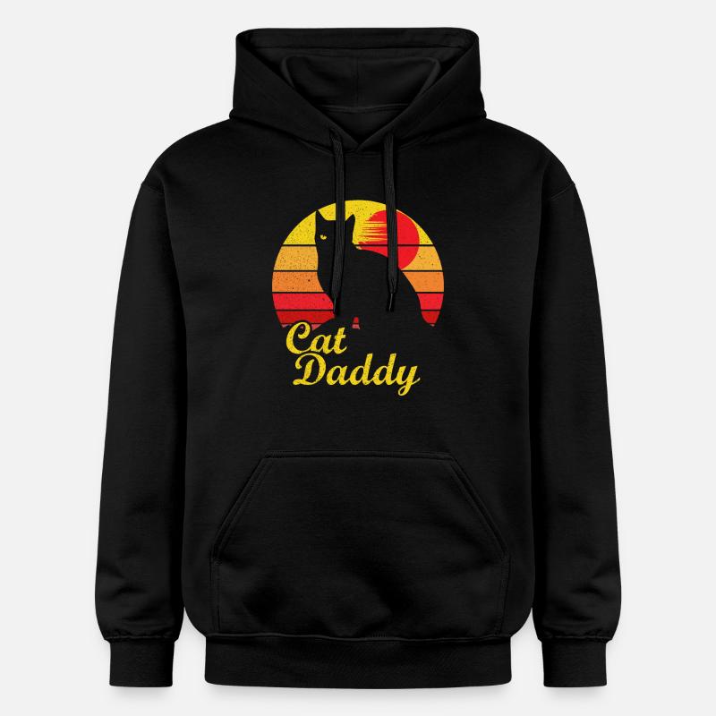 Cat Daddy Best Cat Dad - Sweat à capuche Softstyle® Gildan Unisexe - noir