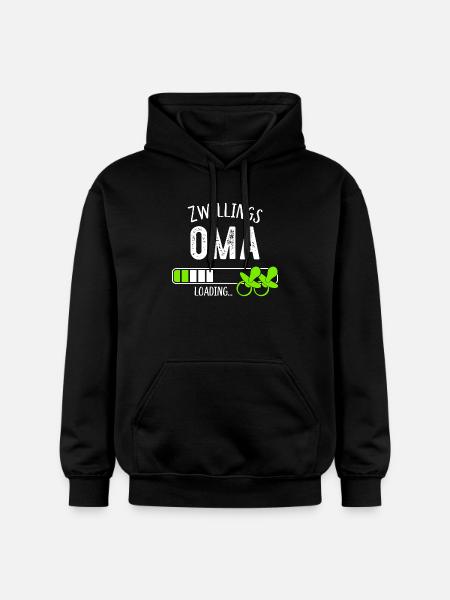 Zwillingsoma Loading Oma Großmutter Zwillinge - Gildan Unisex Softstyle® Midweight Hoodie - Schwarz