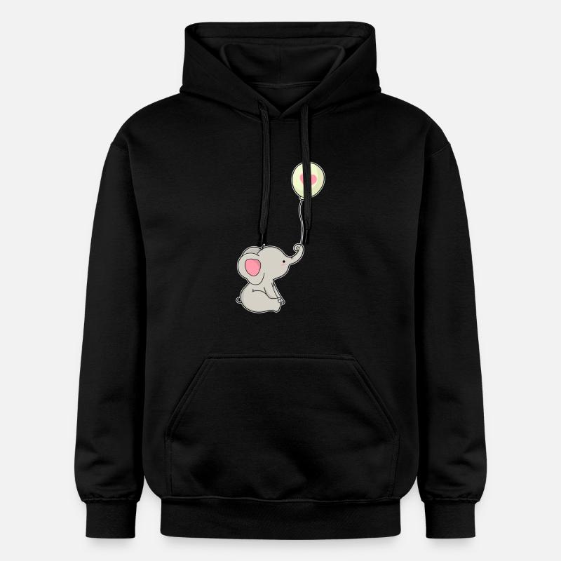 Ballon éléphant - Sweat à capuche Softstyle® Gildan Unisexe - noir