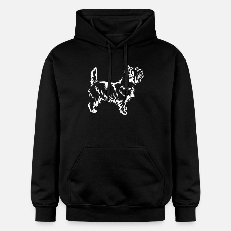 Cairn Terrier « Black Edition » - Sweat à capuche Softstyle® Gildan Unisexe - noir