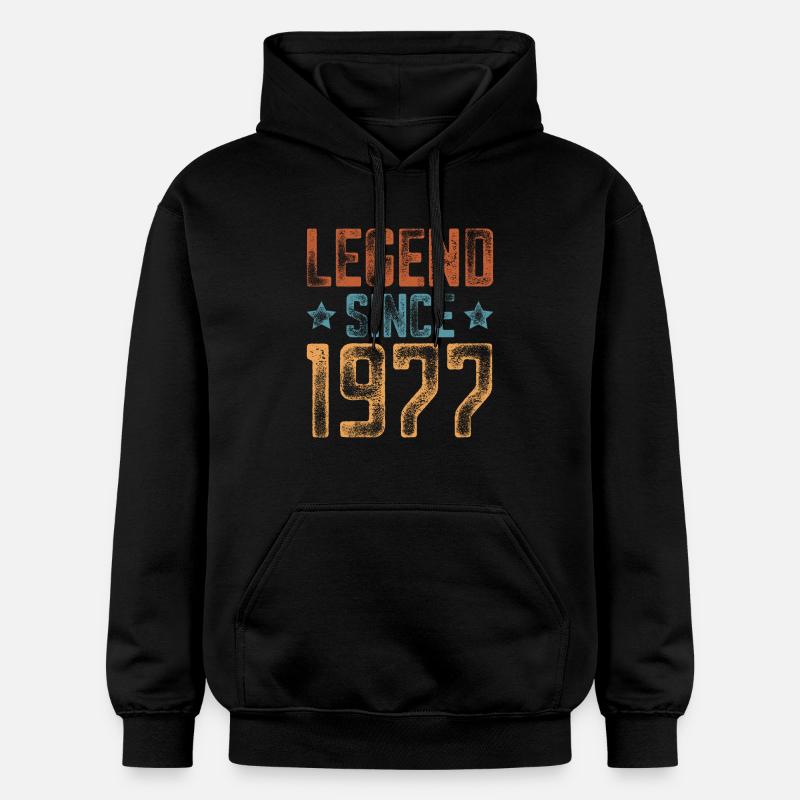 1977 Naissance Année de naissance Anniversaire - Sweat à capuche Softstyle® Gildan Unisexe - noir