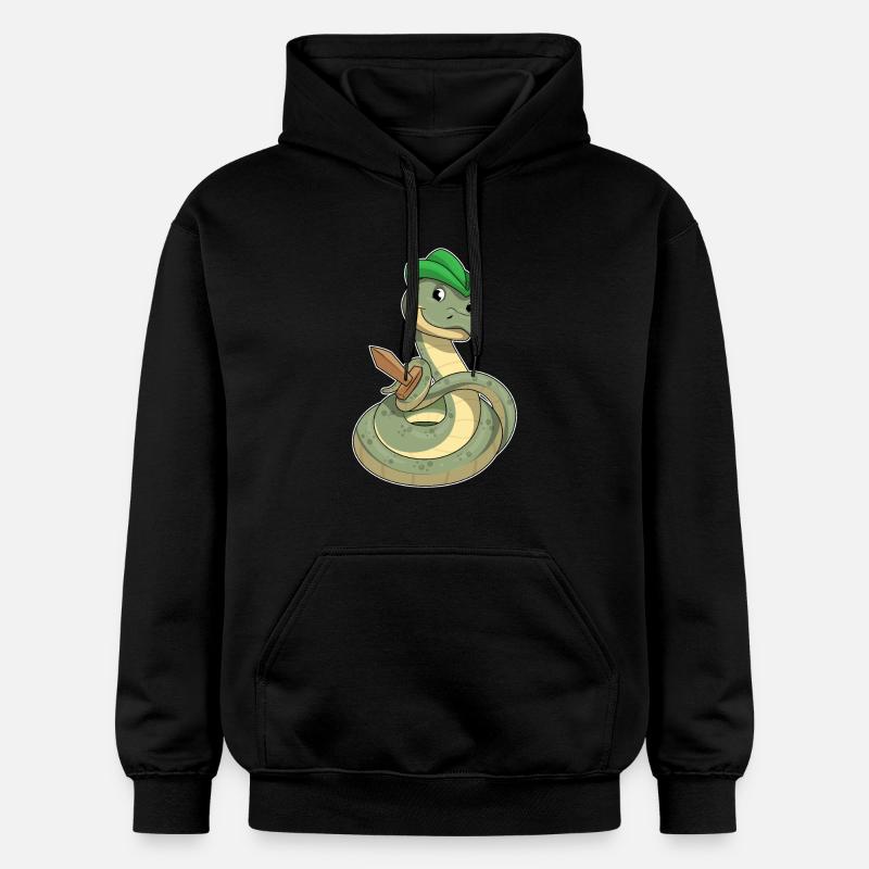 Épée Serpent - Sweat à capuche Softstyle® Gildan Unisexe - noir