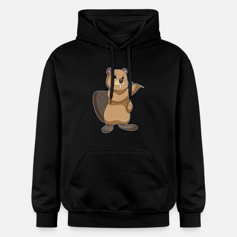 Fléchette de castor - Sweat à capuche Softstyle® Gildan Unisexe - noir