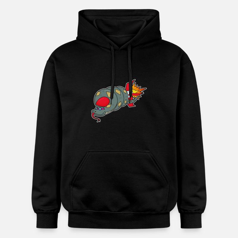 Fusée Serpent - Sweat à capuche Softstyle® Gildan Unisexe - noir