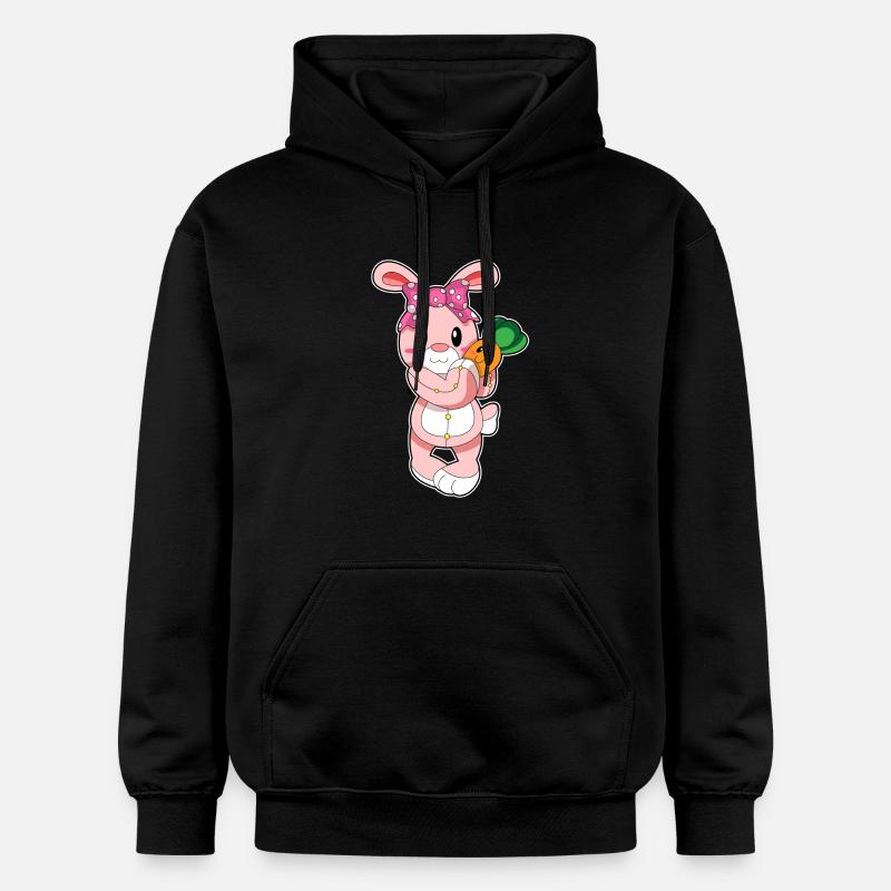 Le lapin comme jouet - Sweat à capuche Softstyle® Gildan Unisexe - noir