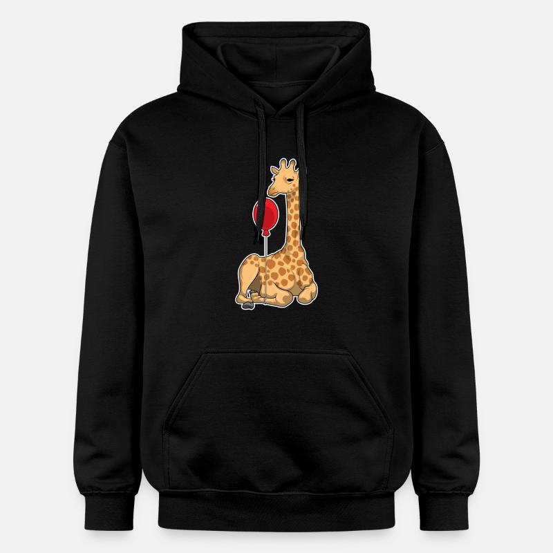 Ballon girafe - Sweat à capuche Softstyle® Gildan Unisexe - noir