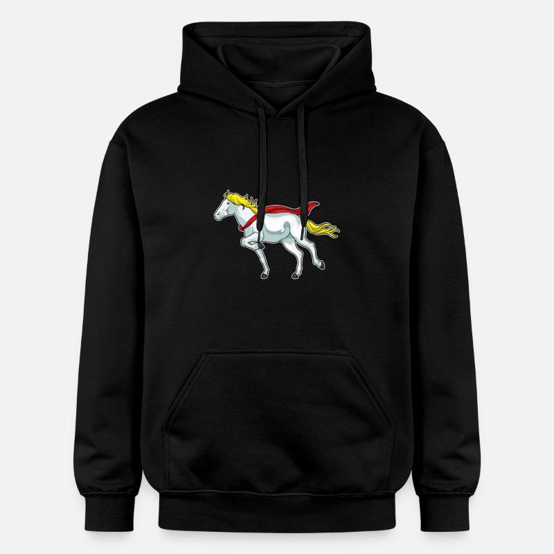 Courses hippiques - Sweat à capuche Softstyle® Gildan Unisexe - noir