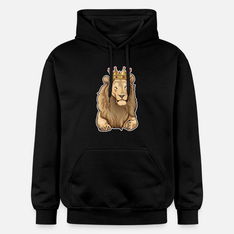 Couronne du Roi Lion - Sweat à capuche Softstyle® Gildan Unisexe - noir