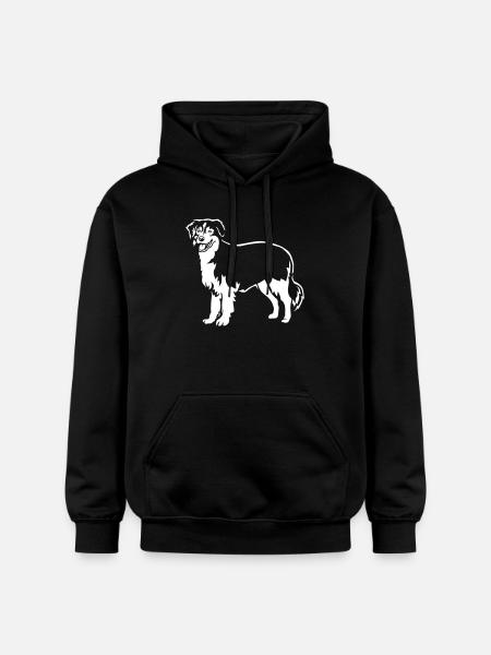 Australian Shepherd "Black Edition" - Gildan Unisex Softstyle® Midweight Hoodie - black