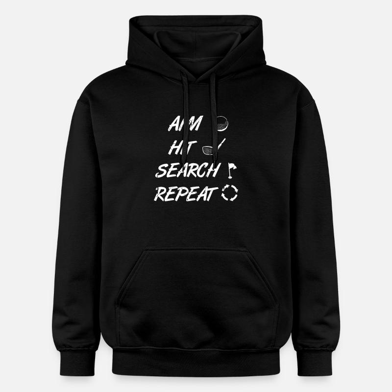 Aim Beat Search Répéter Golf - Sweat à capuche Softstyle® Gildan Unisexe - noir