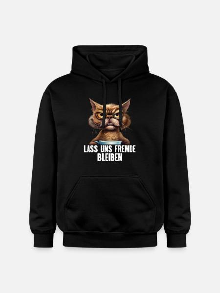 Lass Uns Fremde Bleiben - Gildan Unisex Softstyle® Midweight Hoodie - Schwarz