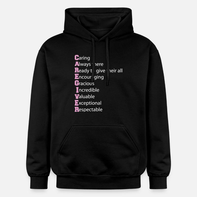 Définition de l’aidant Aidant âgé - Sweat à capuche Softstyle® Gildan Unisexe - noir