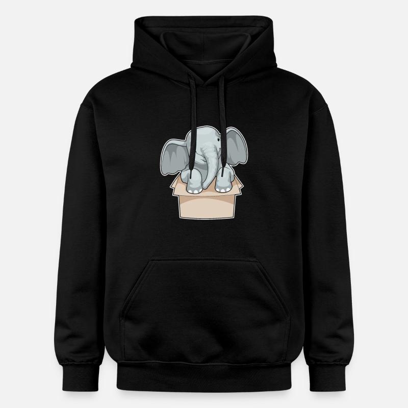 Boîte à éléphants - Sweat à capuche Softstyle® Gildan Unisexe - noir
