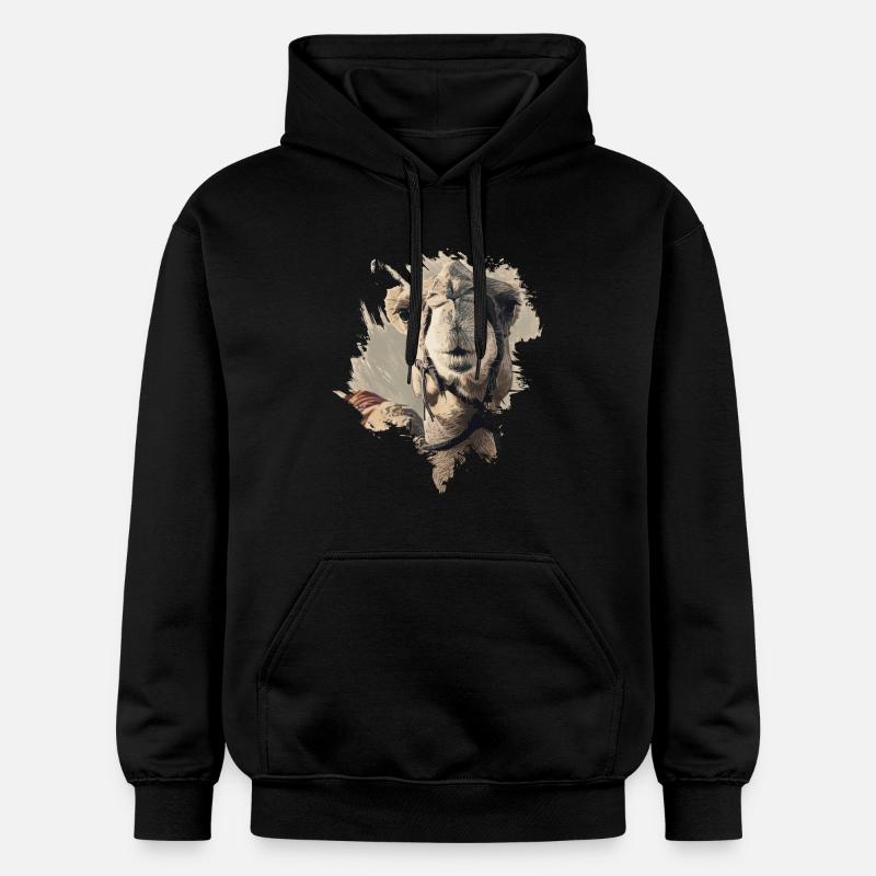 Kamelkopf Kamel - Gildan Unisex Softstyle® Midweight Hoodie - Schwarz