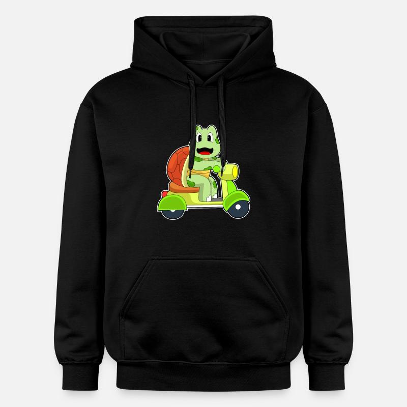 Turtle Scooter - Sweat à capuche Softstyle® Gildan Unisexe - noir