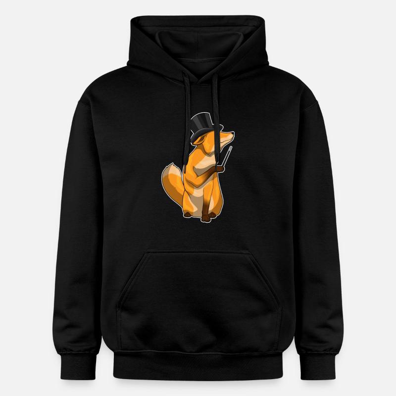 Baguette de sorcier renard - Sweat à capuche Softstyle® Gildan Unisexe - noir