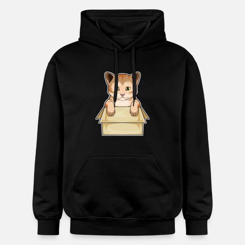 Cat Box - Sweat à capuche Softstyle® Gildan Unisexe - noir