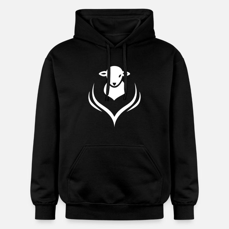 Lamm Lämmchen Schaf Schäfer - Gildan Unisex Softstyle® Midweight Hoodie - Schwarz