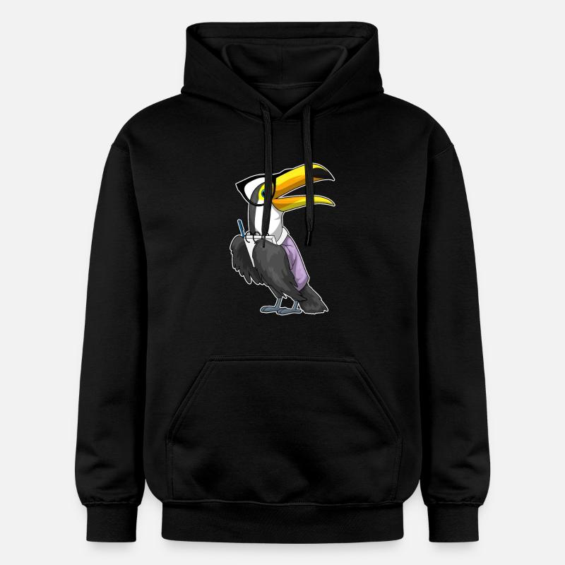 Toucan Secrétaire Bloc-notes - Sweat à capuche Softstyle® Gildan Unisexe - noir