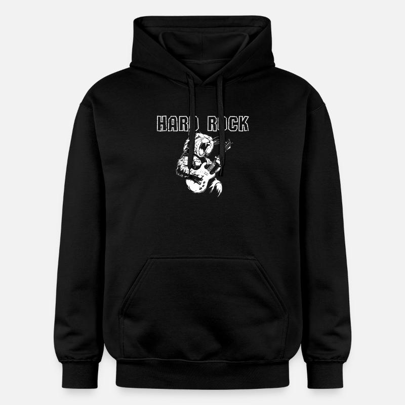 Hard Rock Cat - Sweat à capuche Softstyle® Gildan Unisexe - noir