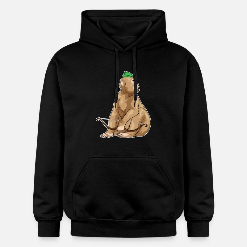 Arc Monkey Archer - Sweat à capuche Softstyle® Gildan Unisexe - noir