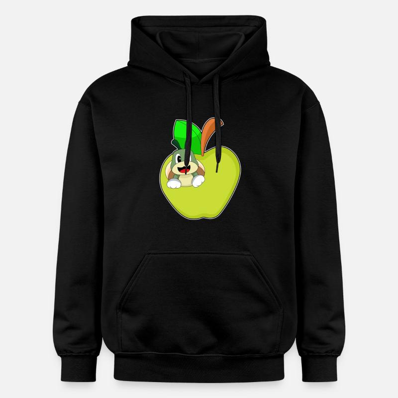 Pomme chenille - Sweat à capuche Softstyle® Gildan Unisexe - noir