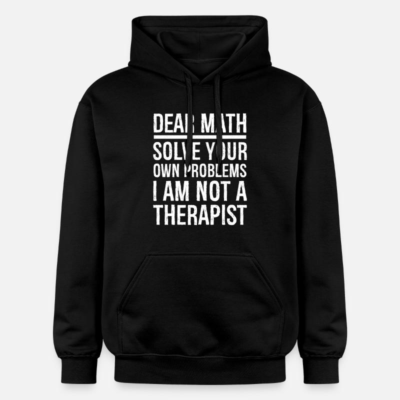 dear math funny shirt - Sweat à capuche Softstyle® Gildan Unisexe - noir