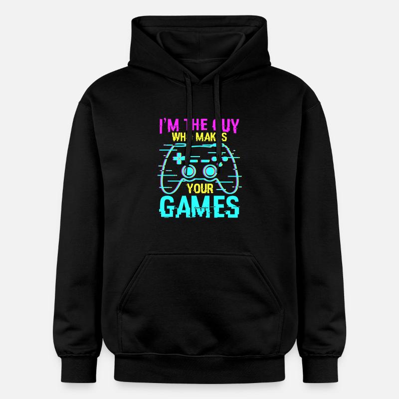 Dicton de programmeur de jeux - Sweat à capuche Softstyle® Gildan Unisexe - noir