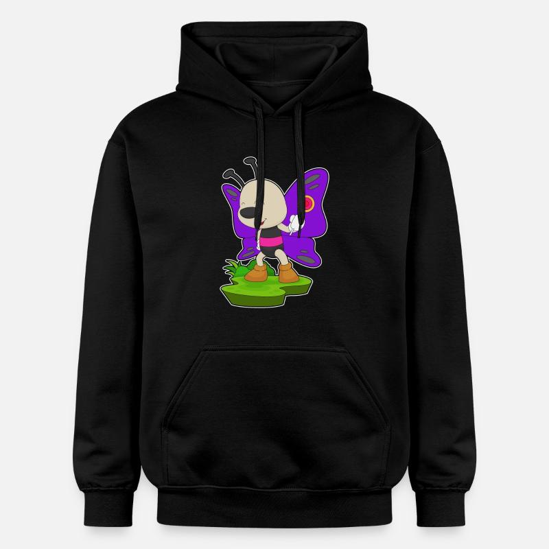 Sucette papillon - Sweat à capuche Softstyle® Gildan Unisexe - noir