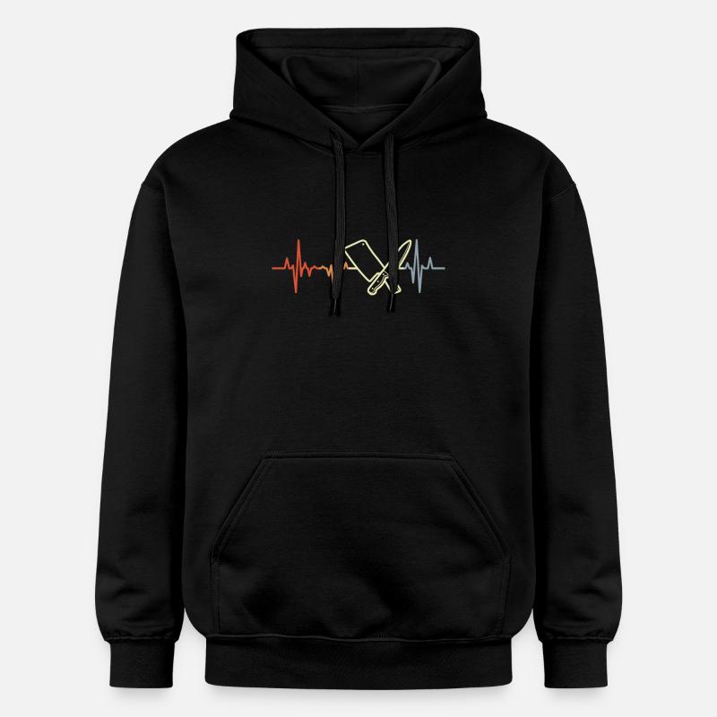 Couperet de boucher Pulse Beat - Sweat à capuche Softstyle® Gildan Unisexe - noir