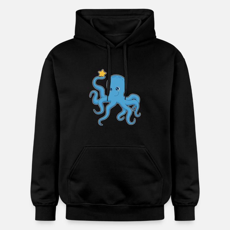 Étoile de poulpe - Sweat à capuche Softstyle® Gildan Unisexe - noir