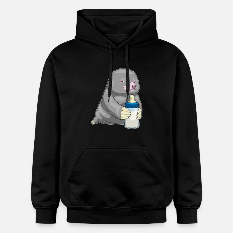Mole Lait de biberon - Sweat à capuche Softstyle® Gildan Unisexe - noir