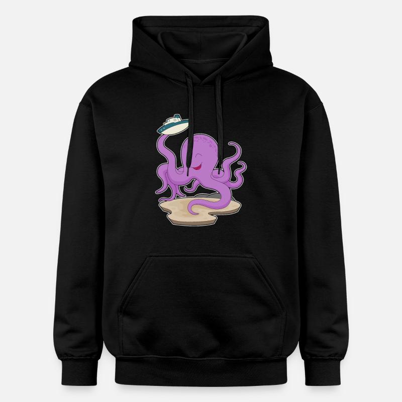 Bateau jouet Octopus - Sweat à capuche Softstyle® Gildan Unisexe - noir