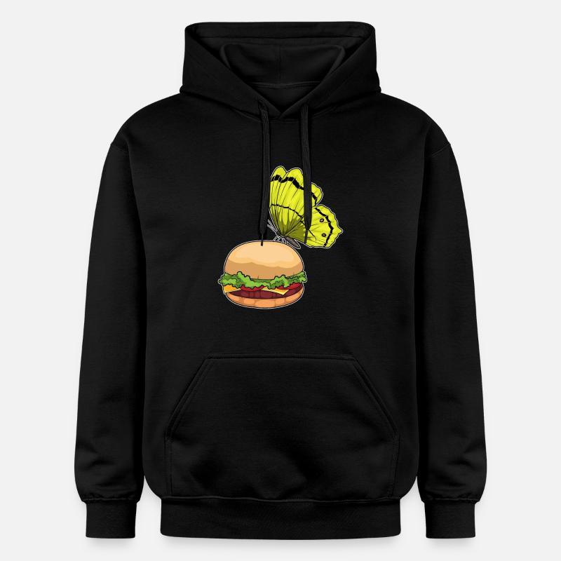 Burger papillon - Sweat à capuche Softstyle® Gildan Unisexe - noir