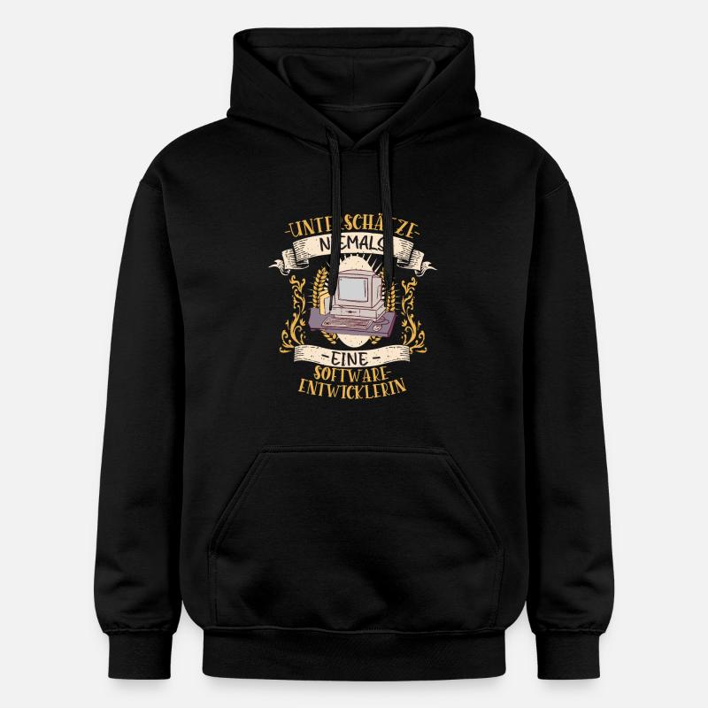 Softwareentwicklerin Geschenk Code Lustig - Gildan Unisex Softstyle® Midweight Hoodie - Schwarz