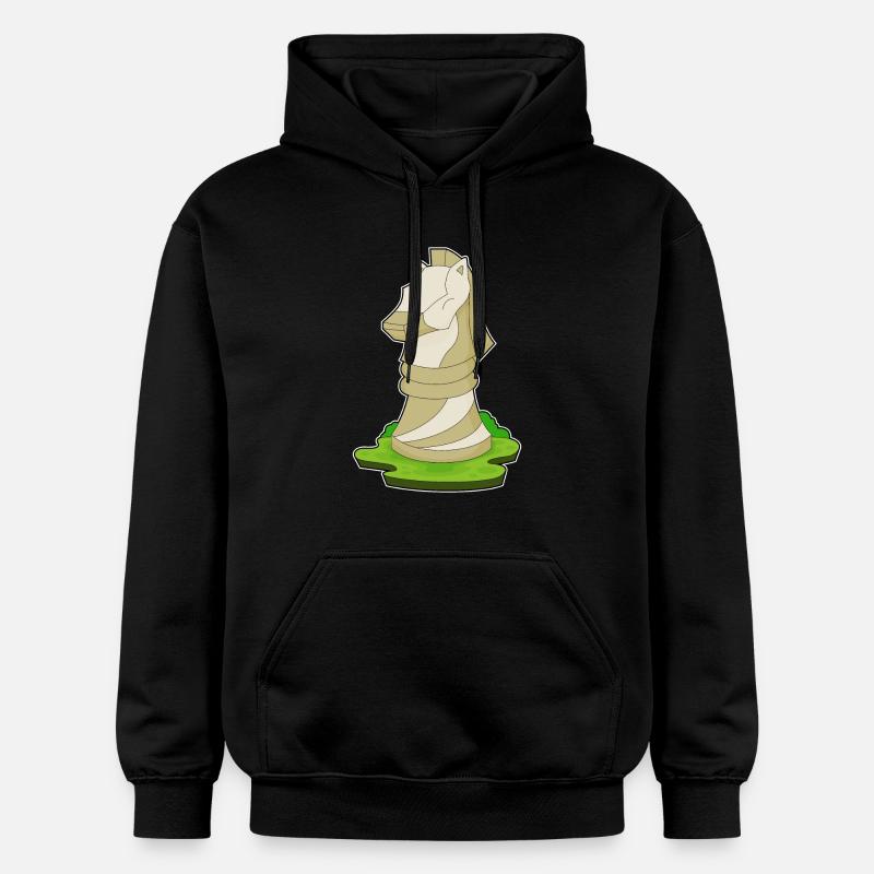 Pièce d’échecs Knight Chess - Sweat à capuche Softstyle® Gildan Unisexe - noir