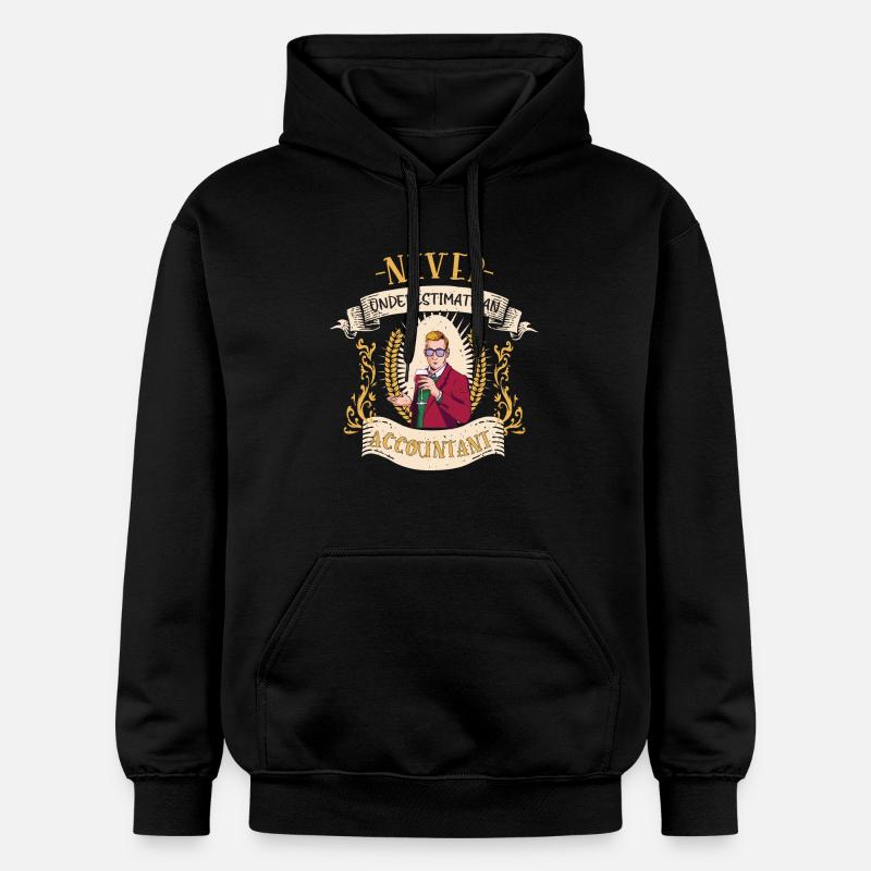Cadeau drôle de comptabilité comptable - Sweat à capuche Softstyle® Gildan Unisexe - noir