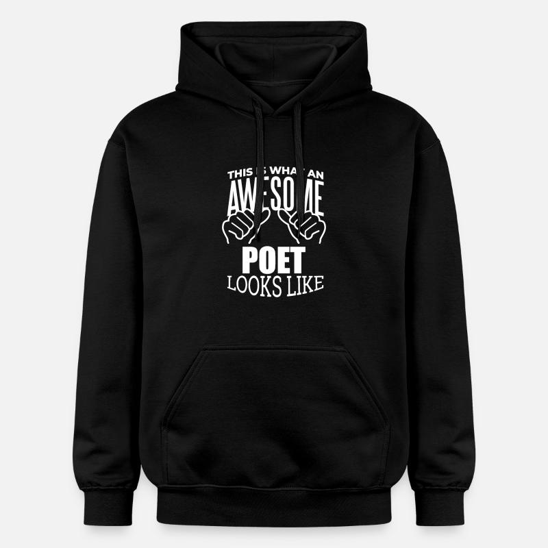 poète - Sweat à capuche Softstyle® Gildan Unisexe - noir