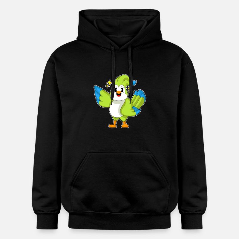 Étoiles perroquets - Sweat à capuche Softstyle® Gildan Unisexe - noir