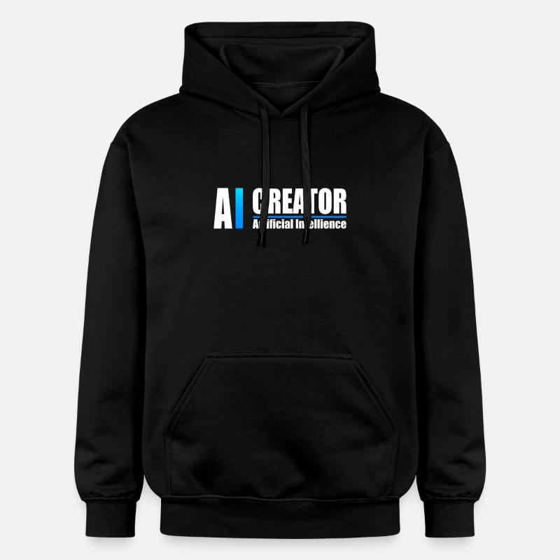 AI Creator Artificial Intelligence Enthusiast - Gildan Unisex Softstyle® Midweight Hoodie - black